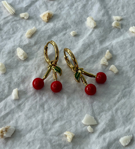 Boucles d'oreilles Cerise